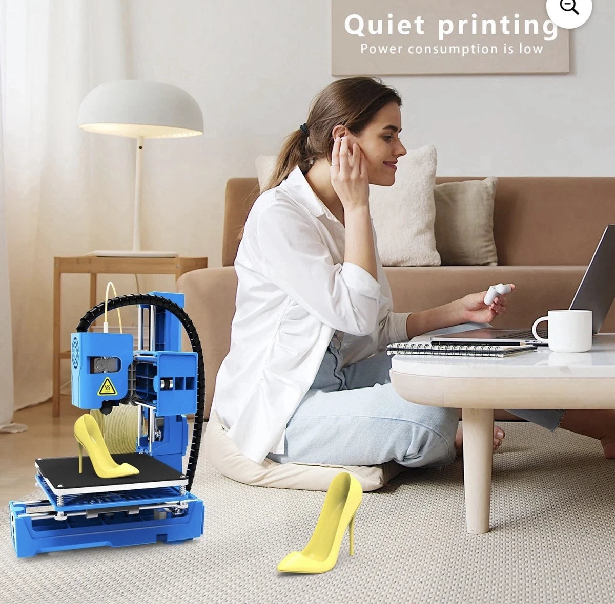 EasyThreed K9 Mini 3D Printer * NEW**. Gift 3D Printer FDM TPU PL *Black Color
