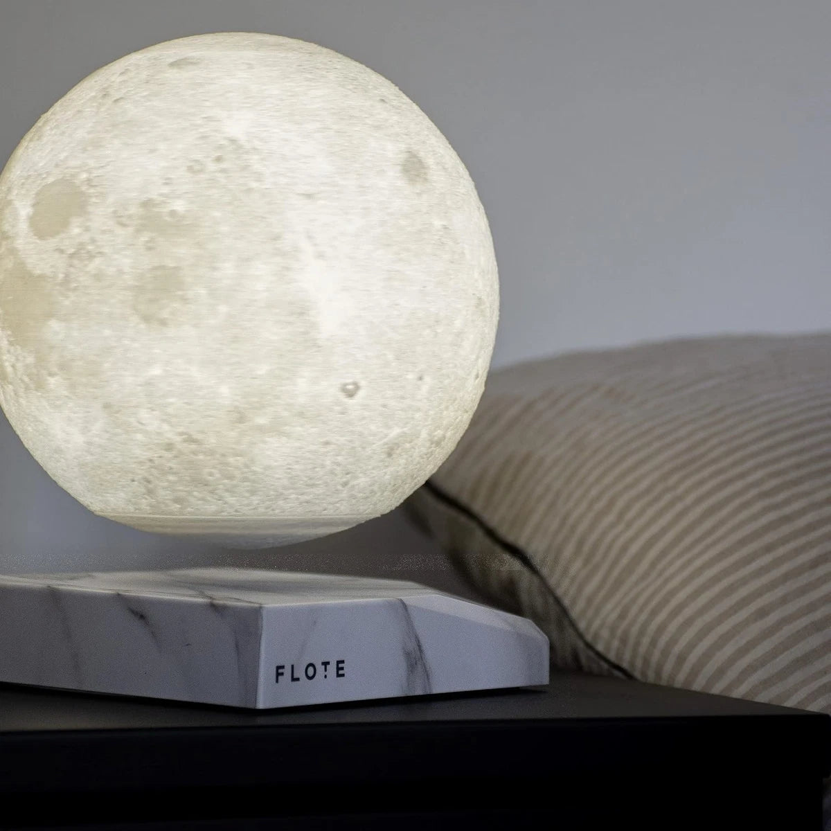 Levitating Moon Table Lamp, Magnetic Floating & Spinning Light