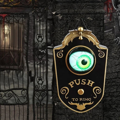 Halloween Doorbell, Animated Eyeball with Spooky-Sounds